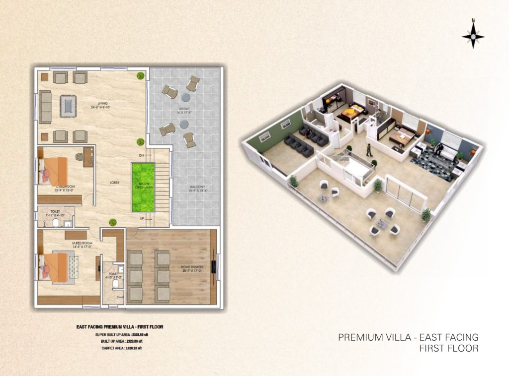 Premium-Villa-East-Facing-First-Floor