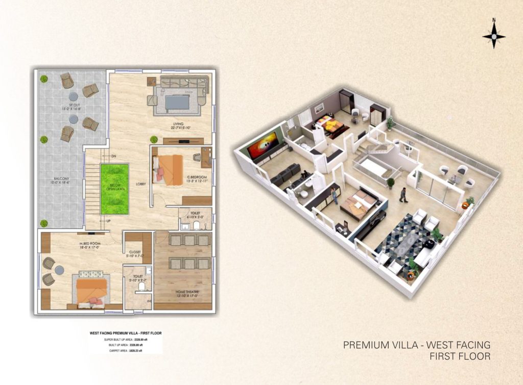 Premium-Villa-West-Facing-First-Floor