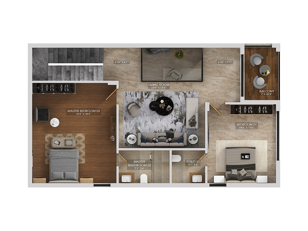 2024.04.09 KakuPalli 02_East Facing_First floor 2D plan