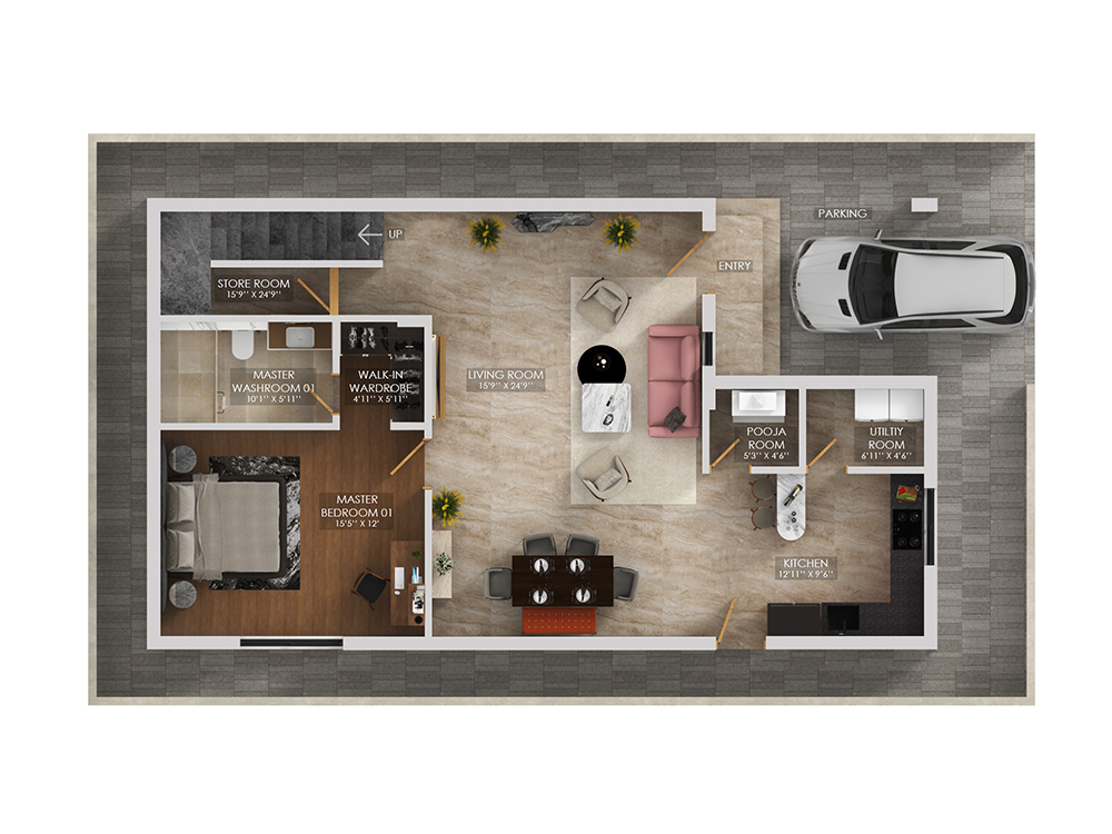 2024.04.09 KakuPalli 02_East Facing_Ground floor 2D plan