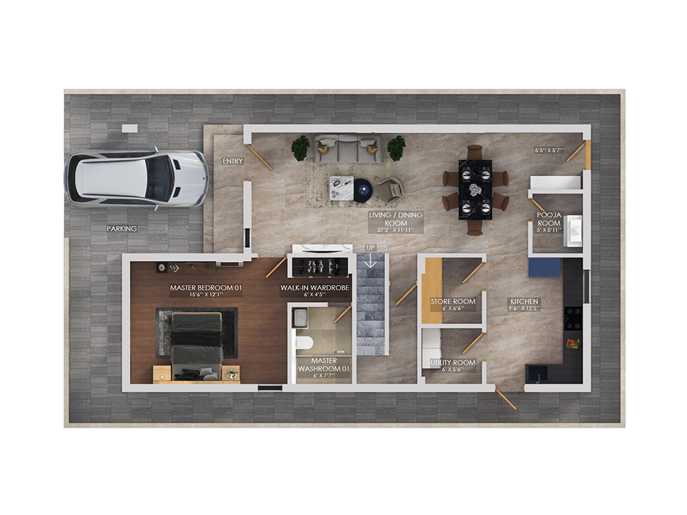 2024.04.09 KakuPalli 02_West Facing_Ground floor 2D plan